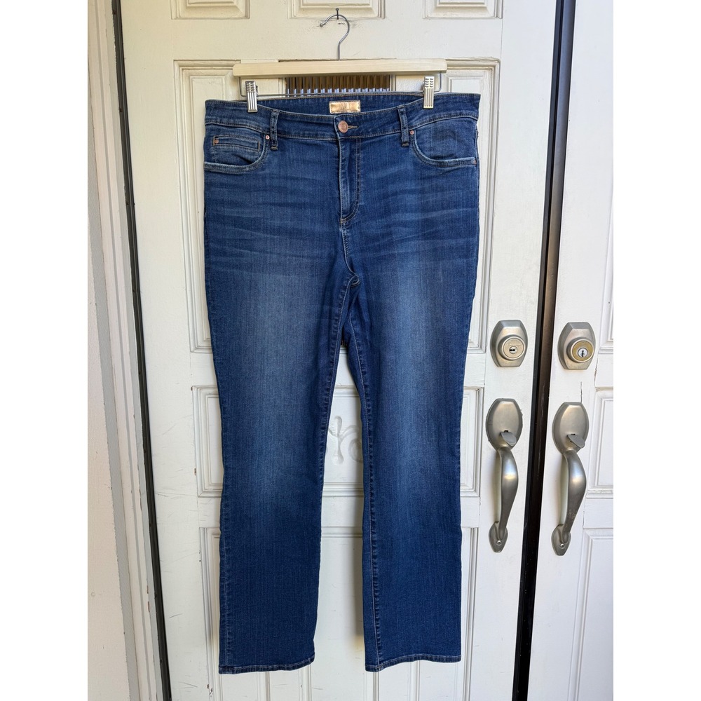 Kut from the Kloth Catherine Boyfriend Jeans Blue Medium Wash Size 14 Stretch